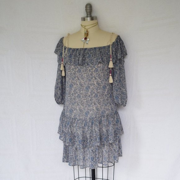 Rebecca Minkoff Dexter off shoulder Ruffled Dress - Picture 6 of 8